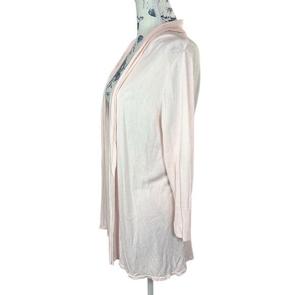 Premise Studio Blush Pink Lightweight‎ Open Front Cardigan – Size Large - Picture 2 of 6